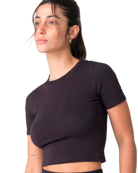 Camiseta Cropped Fila Basic Feminina