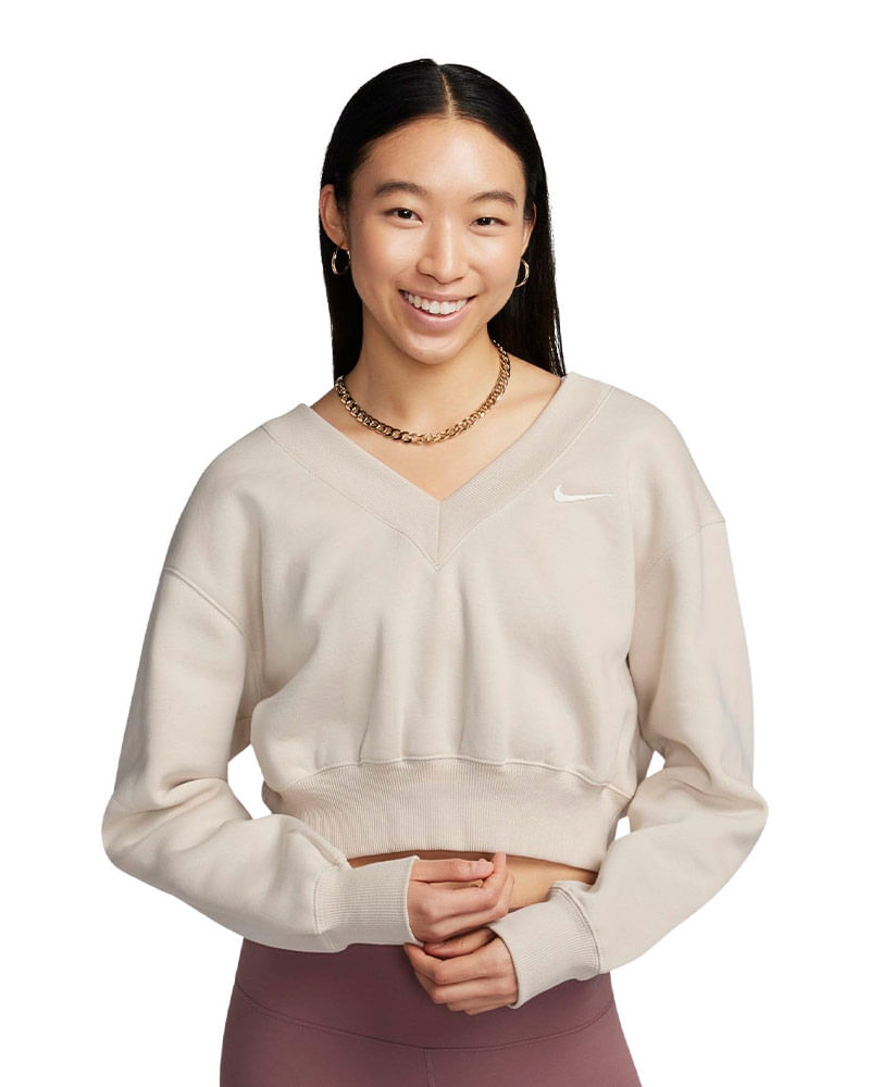 Camiseta-Nike-Phoenix-Fleece-Crop-Feminina