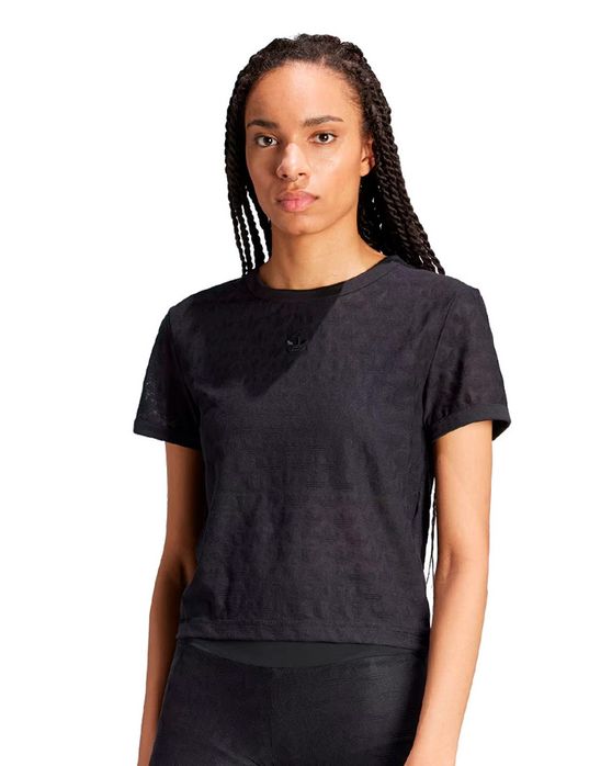 Camiseta adidas Lace Crop Feminina