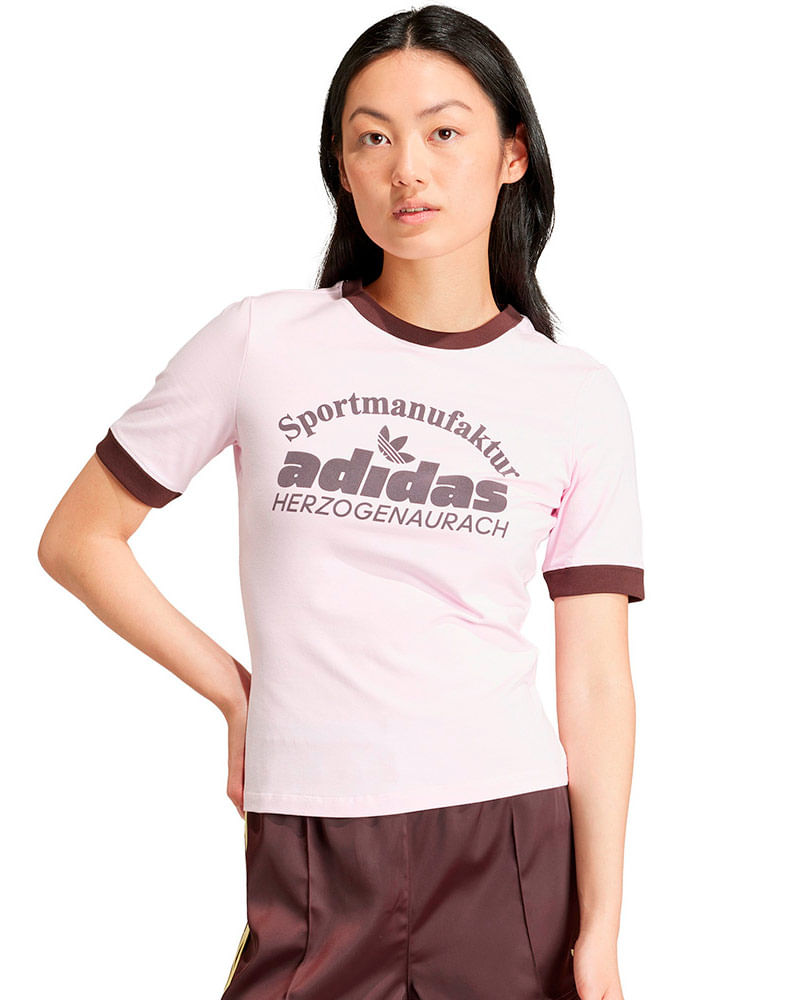 Camiseta adidas Retro Feminina Camiseta e na Authentic Feet