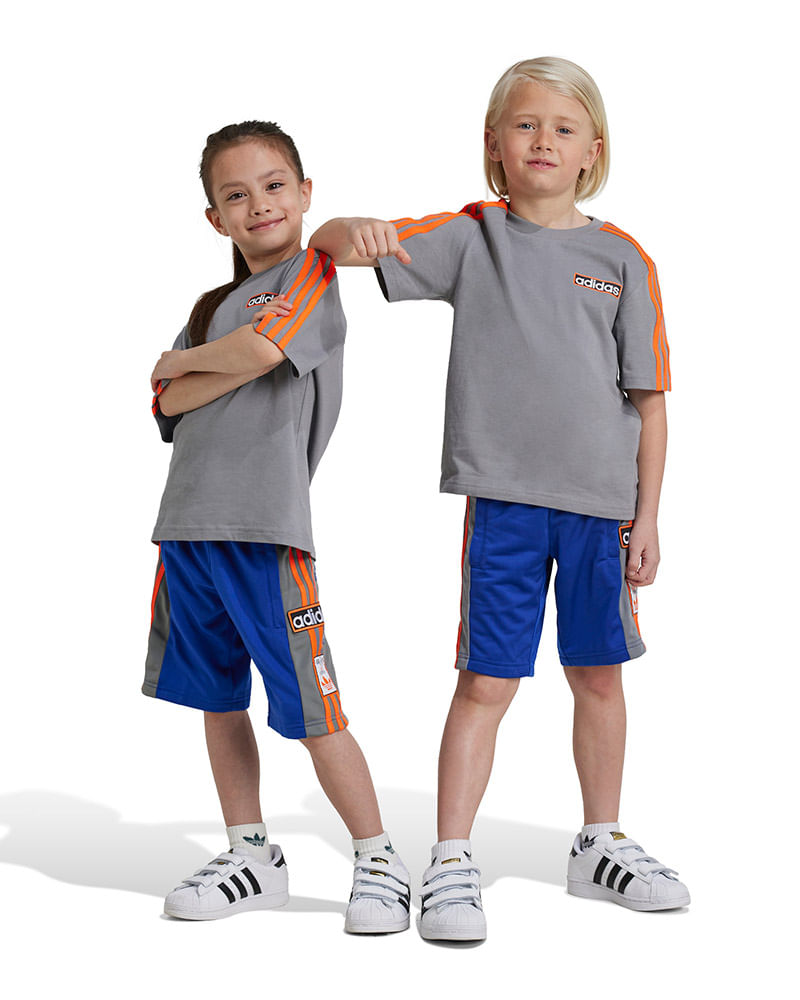 Conjunto-adidas-linear-Manga-Curta-Infantil