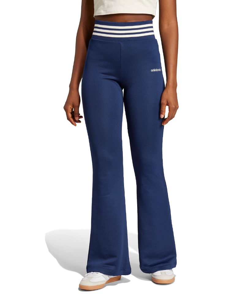 Calça adidas moletom boca de sino Feminina
