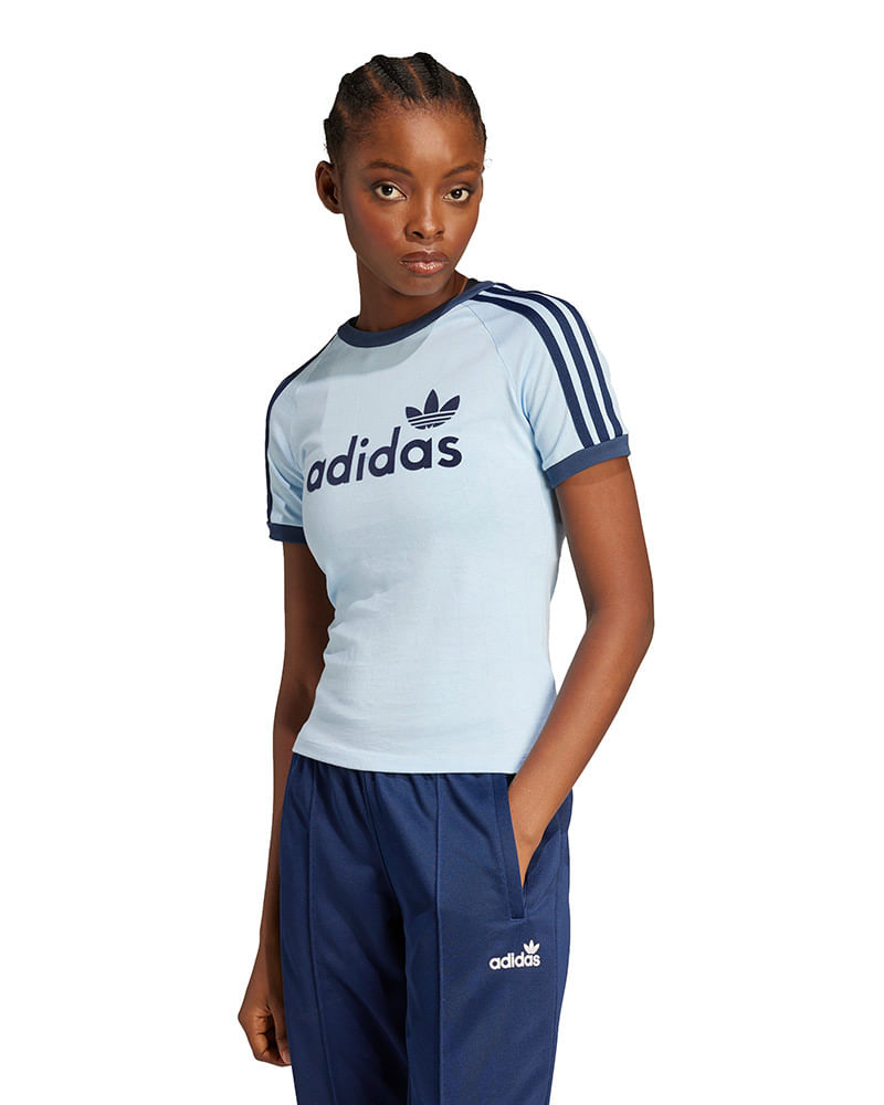 Camiseta adidas Estampada Linear Cali Feminina