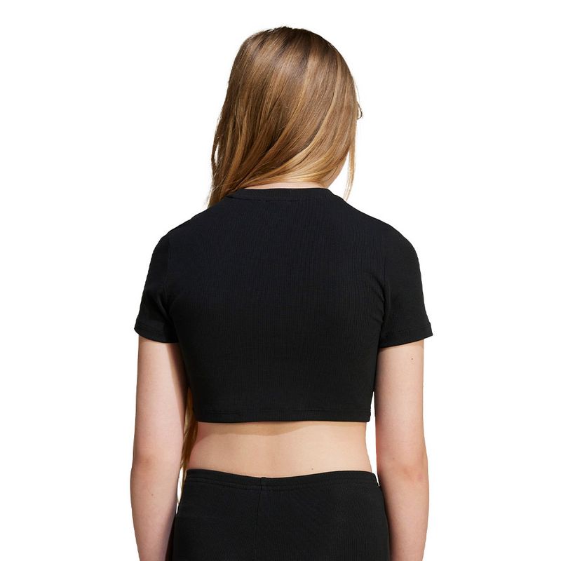 C-girl Cropped Adidas Future Icons 3-Stripes Feminino - Preto