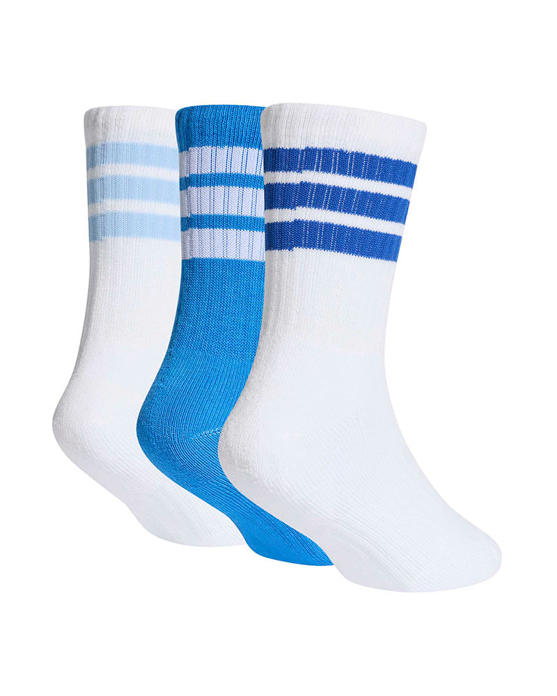 Meia-adidas-3-Stripes-KD-Crew-3-Pares-Infantil