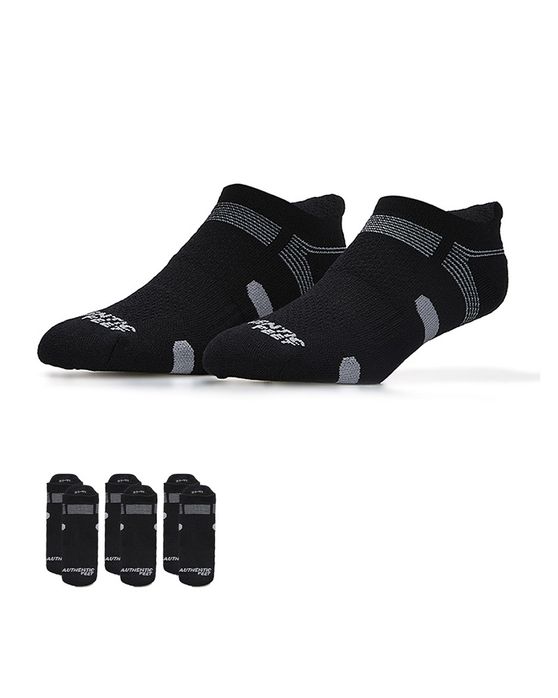 Meia Authentic Feet Kit 3 Cano Baixo Unissex