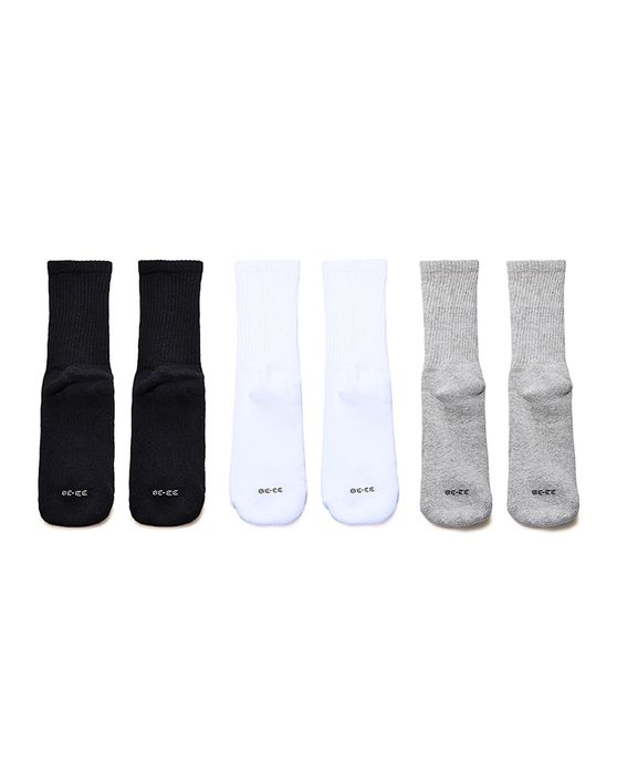 Meia Authentic Feet Kit 3 Cano Longo Unissex