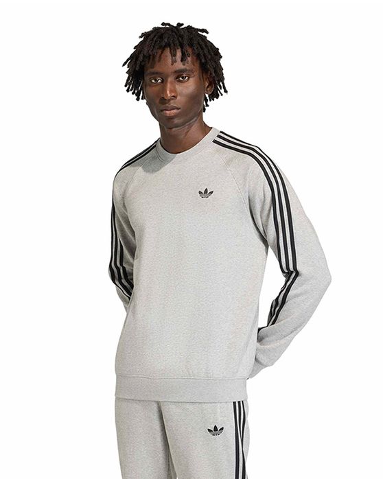 Blusão adidas 3 Stripes Crew Masculino