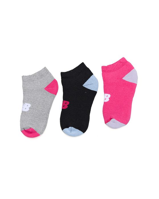 Meia New Balance Kit 3 Cano Curto Infantil