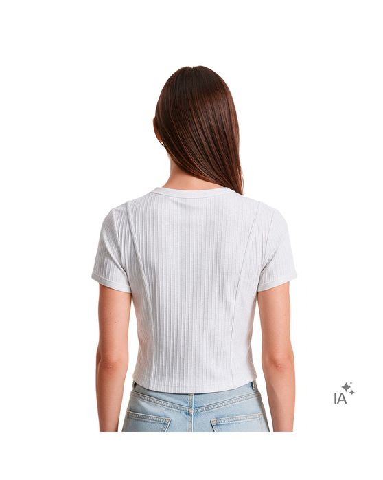 Camiseta Puma Ess Ribbed Baby Feminina