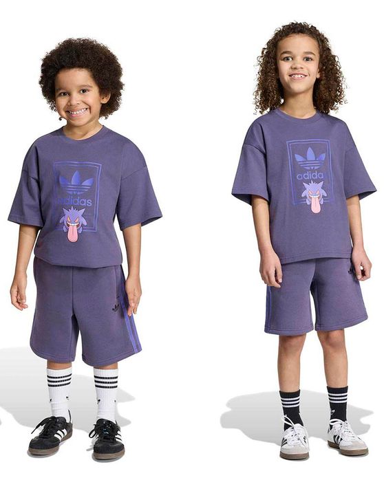 Conjunto adidas Shorts Pokémon Gengar Infantil